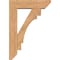 Ekena Millwork Merced Slat Smooth Bracket w/ Offset Brace, Western Red Cedar, 7 1/2"W x 28"D x 40"H BKT0806X28X40MRC06SWR - alternate 4